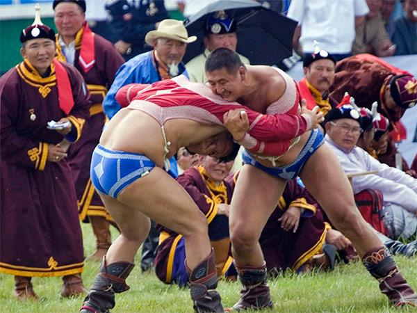 The National Lion: Naadam wrestling champion