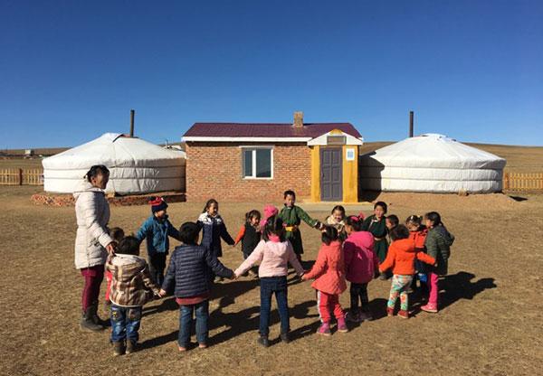 Freiwillige in der Mongolei