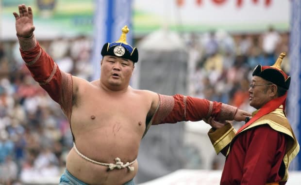 Le Lion National : champion de lutte du Naadam