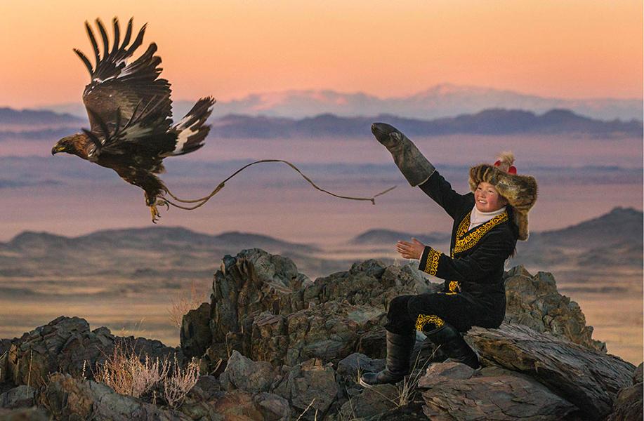 Young Women Interest in Eagle Hunting is Increasing  in Mongolia